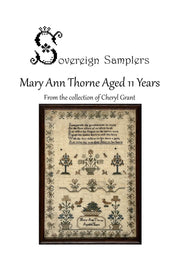 MARY ANN THORNE AGED 11 YEARS - Sovereign Samplers