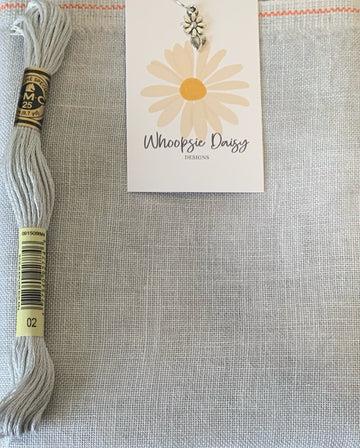 Smoke - Hand Dyed Linen - Whoopsie Daisy Designs