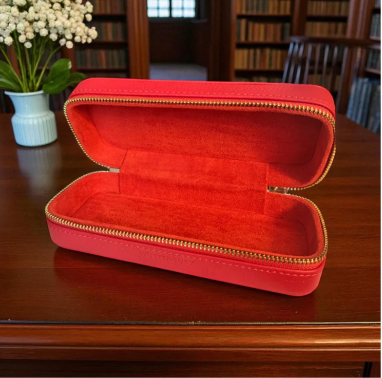 Red Leather Tool Case - WinterBury Leather Goods