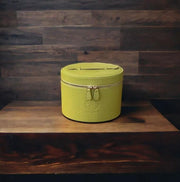 Citron Small Leather Needlework Case - WinterBury Leather Goods