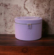 Lilac Large Leather Needlework Case - WinterBury Leather Goods