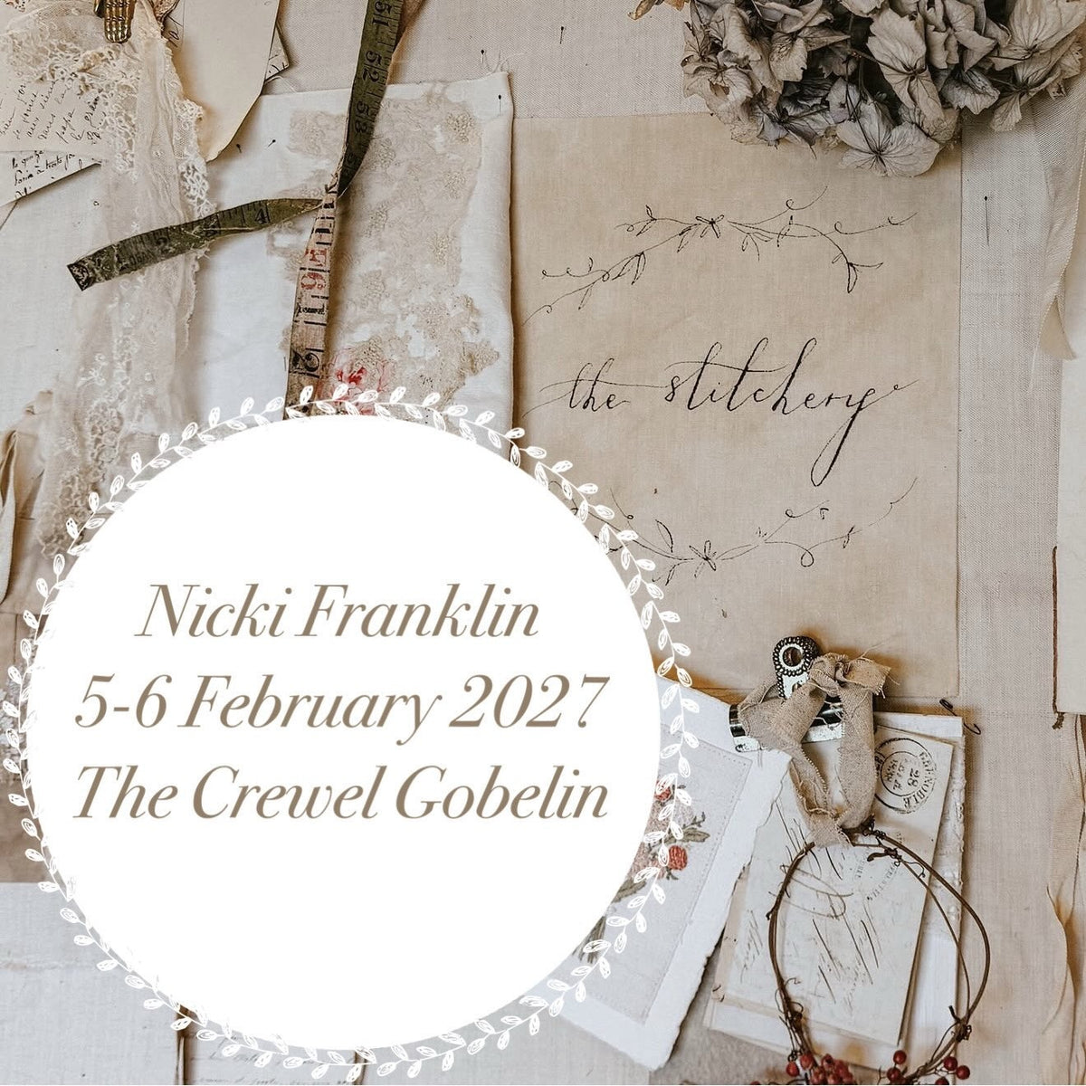 Workshop - Tutor: Nicki Franklin - REGISTRATIONS COMING SOON